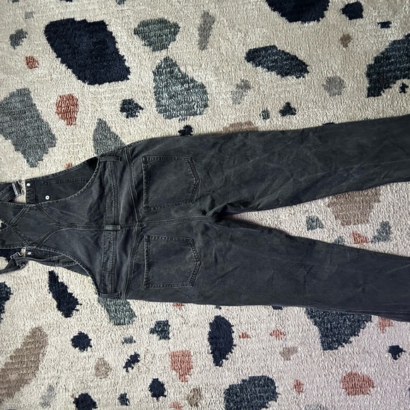 We The Free Black Gray Denim Overalls 27 - Picture 9 of 10